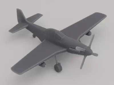 P-51 Mustang 3D print model purchase