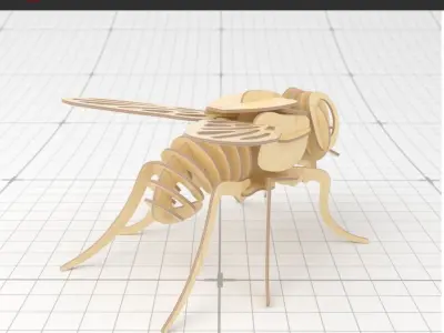 3D PUZZLE HOSUE FLY 3D model