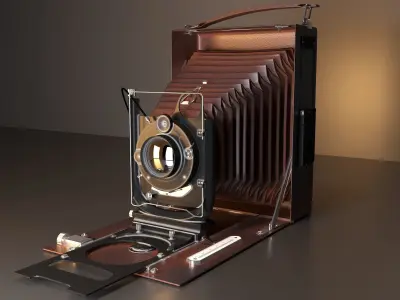Retro camera 3D model