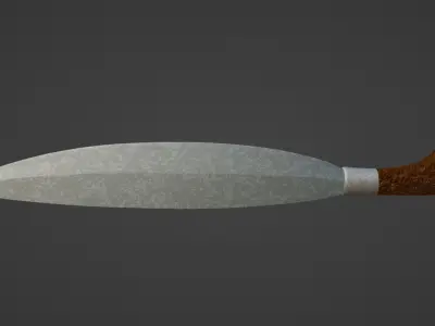 Sword - Barong Sword Low-poly 3D model