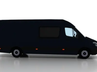 Mercedes Benz Sprinter L3H2 2015 Crew Van UK 3D model