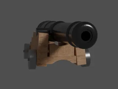 Cannon Free low-poly 3D model purchase
