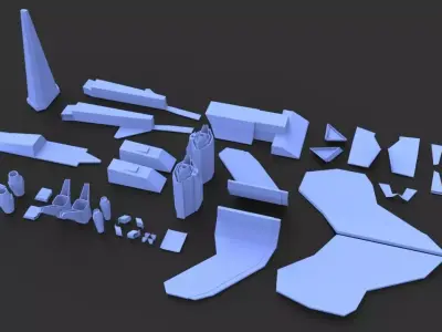 fighter jet  3D print model