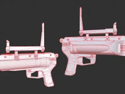 Heckler And Koch XM Grenade Launcher Low-poly 3D model