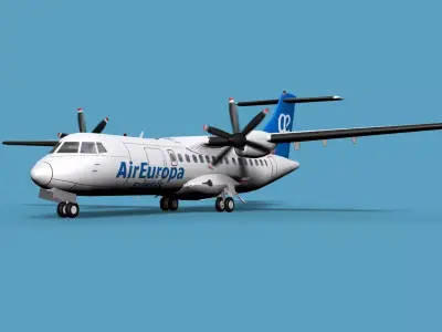 ATR  ATR-42-500 Air Europa 3D model