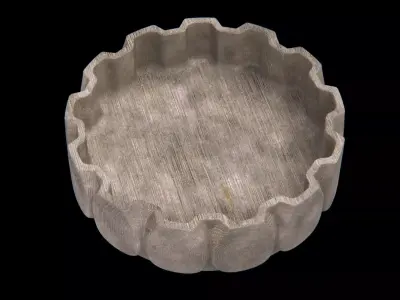 Unique ceramic wood kitchen art Stl  3D model