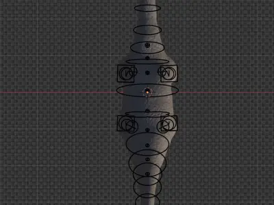 Brachiosaurus dinosaur model rigged Low-poly 3D model