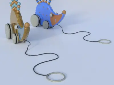Wooden Toys Bundle 3D model