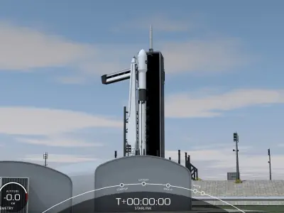 Spacex Kennedy-Center Base 3D model
