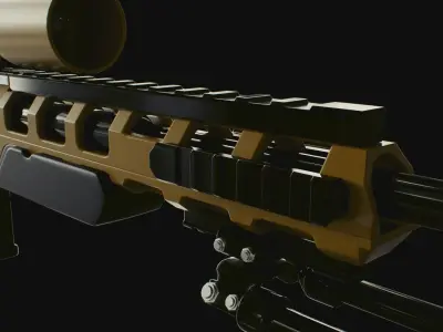 COD Bo2 ballista sniper high poly 3D model