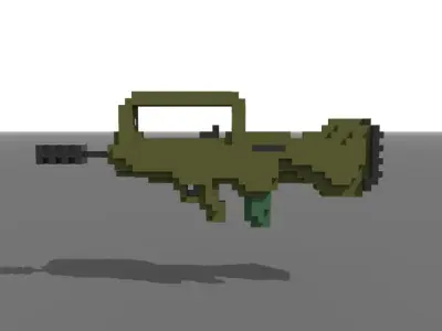Famas voxel 3D model