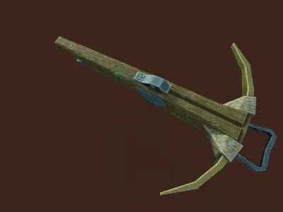 Goblins crossbow Free low-poly 3D model