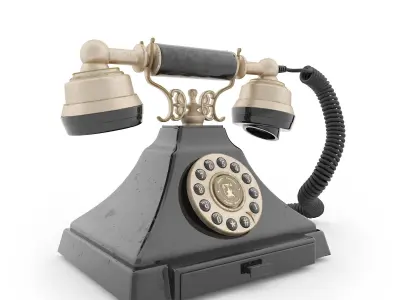 Retro Phone 3D model