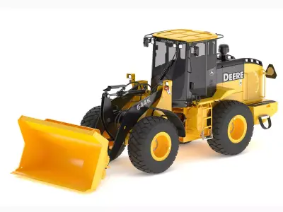 John Deere 644K Loader With WL-SDB Bucket 3D model