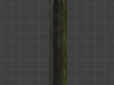 METALLIC REALISTIC MEDIAVAL SWORD Low-poly 3D model