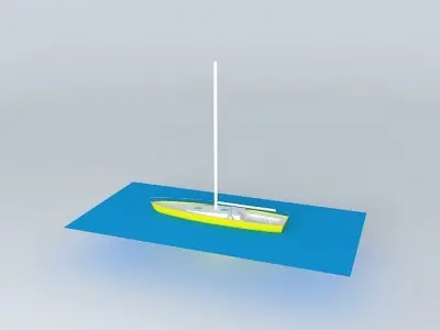 barca vela Free 3D model