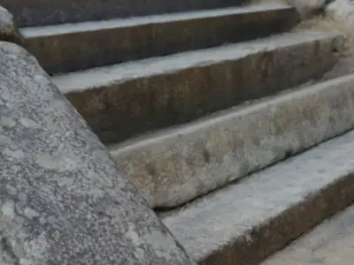 stone steps 3D model