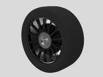 Sports Car Wheel 3D model purchase