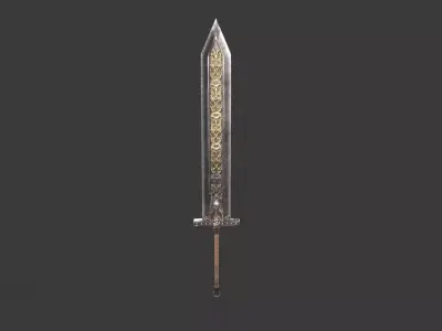 Great Sword  01 Low-poly 3D model