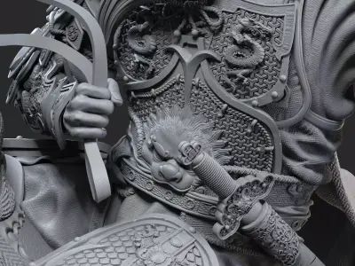 Guan Yu - Statue 3D print model