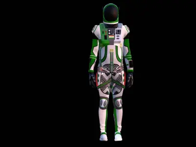 Astronaut Spacesuit India 3D model