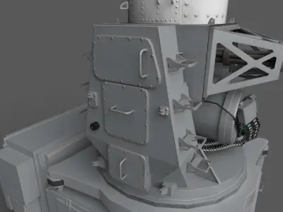 CIWS Phalanx 3D model