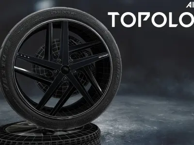 range rover jaguar car tyre 3D model