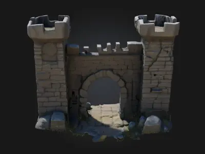 Fortress Gateway  Grand Entrance to Power 3D model