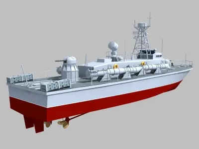 Vaspa Class Torpedo Boat 3D model