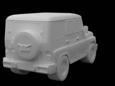 UAZ Hunter 2012 STL High Detail Realistic 3D Printable  3D print model