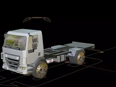 Kenworth K370 Cab Chassis 2014 3D model
