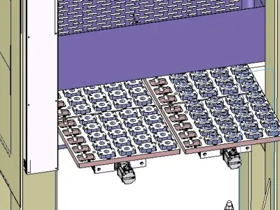 Truss loading and processing equipment 3D model