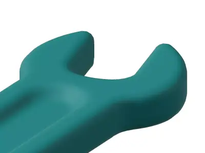 Plastic Double End Spanner Toy 3D model