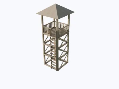 TOWER-2-SAILOR LADDER Low-poly 3D model