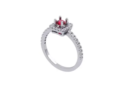 Art Deco Ring 3D print model 38