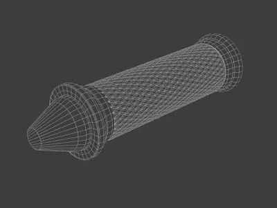 Bike Handlebar Low-poly 3D model