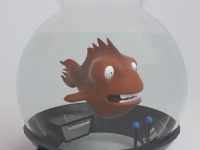 Mechanical fish 3D model