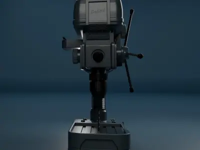 Drill Press Low-poly 3D model order