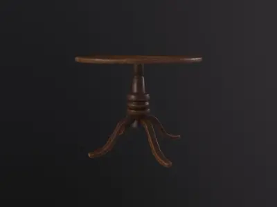 Table 3D Model Low-poly 3D model