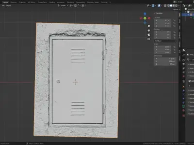 Rusty box cover 3D model