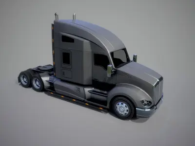 American Truck 8 and upgrades - Mobile Asset Low-poly 3D model Low-poly 3D model