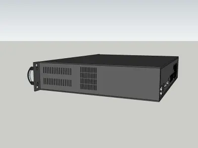 Network Video Recorder Low-poly 3D model