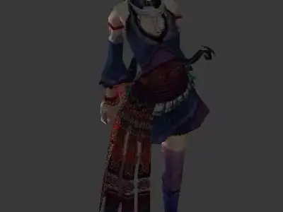 Female Scimitar 3D model