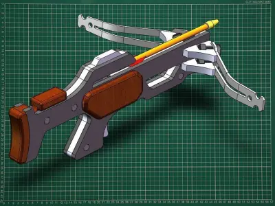 Tactical micro crossbow 3D model
