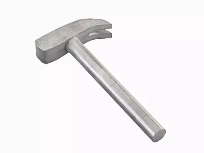 Iron Hammer 01 Low-poly 3D model