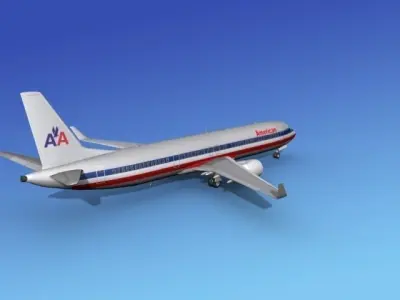 Boeing 737-900ER American Airlines 3D model