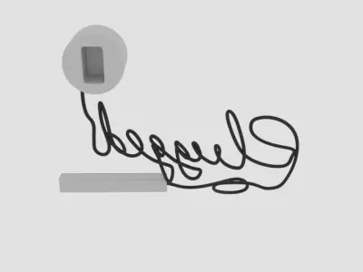 Plugged Logo  3D model
