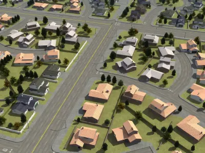 Residential Development 3D model