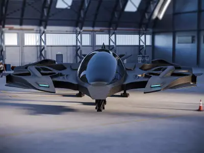 Drone-002 Low-poly 3D model