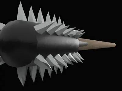 Spike Club low poly Low-poly 3D model